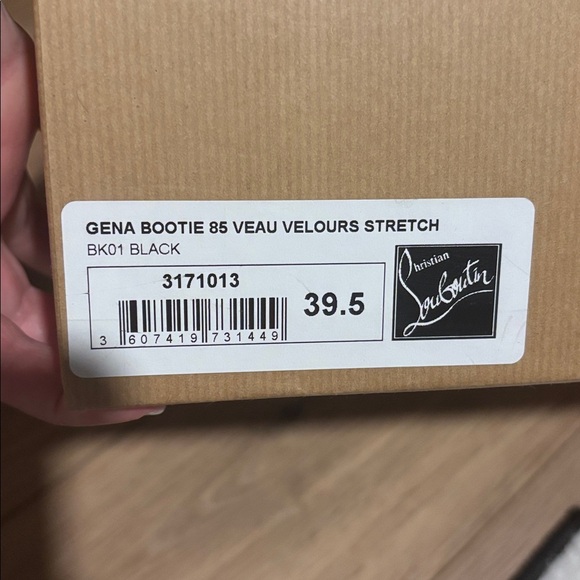 Christian Louboutin Gena 85 black suede stretch boot - Picture 5 of 16